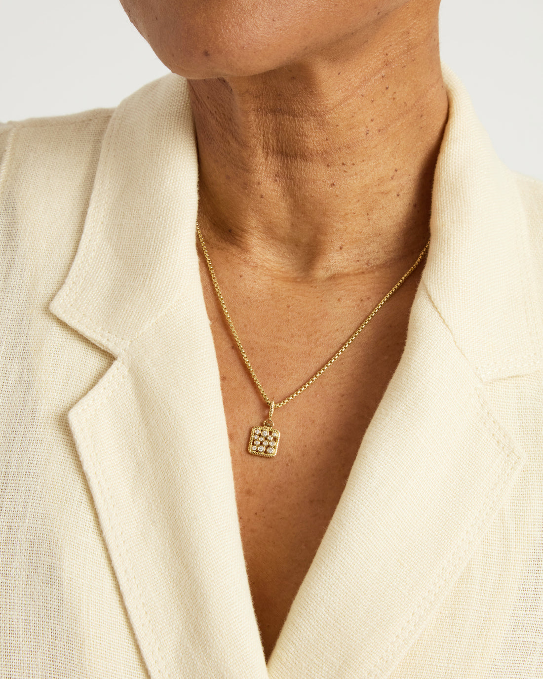 Mini Twisted Ocean Bubbles Diamond Pendant