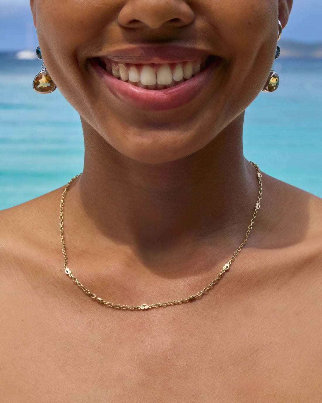 14K Gold Petroglyph Cable Chain Link Necklace