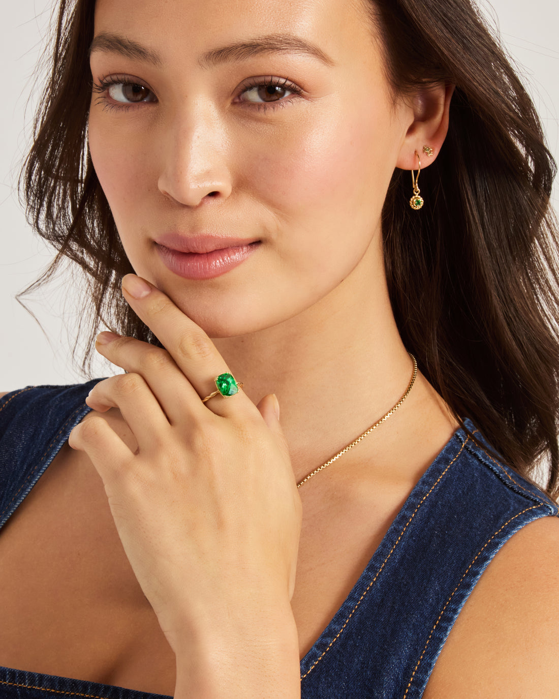 Twisted Stone Ring with Petroglyph Setting