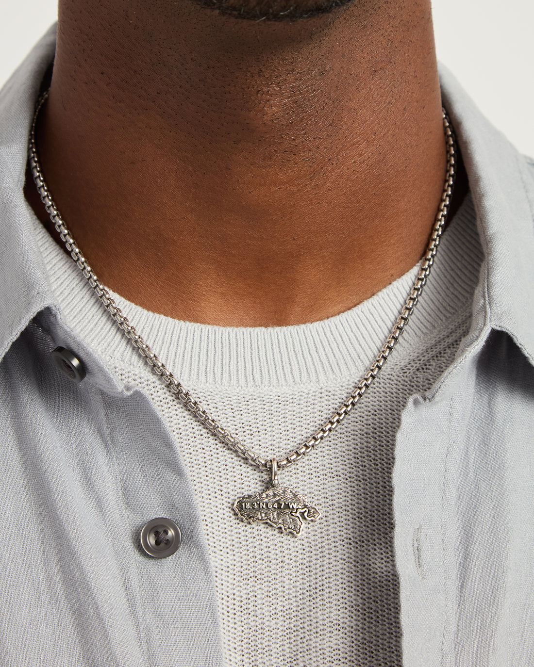 Marine Texture Coordinates Map Pendant