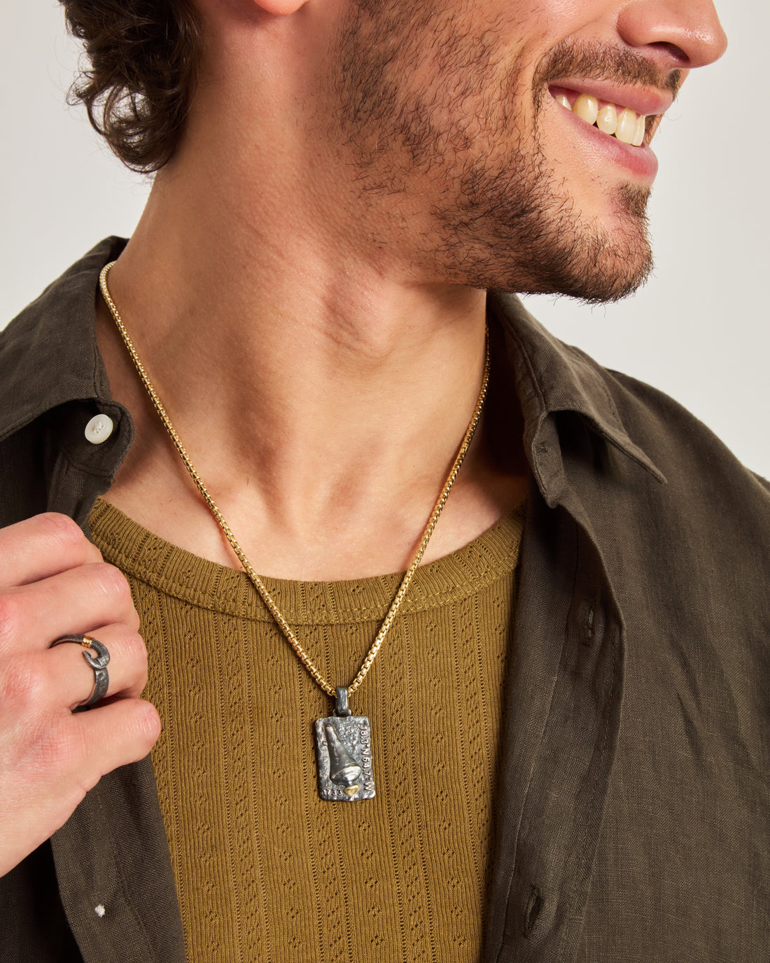 Cruz Bay Cannon Pendant with Coordinates