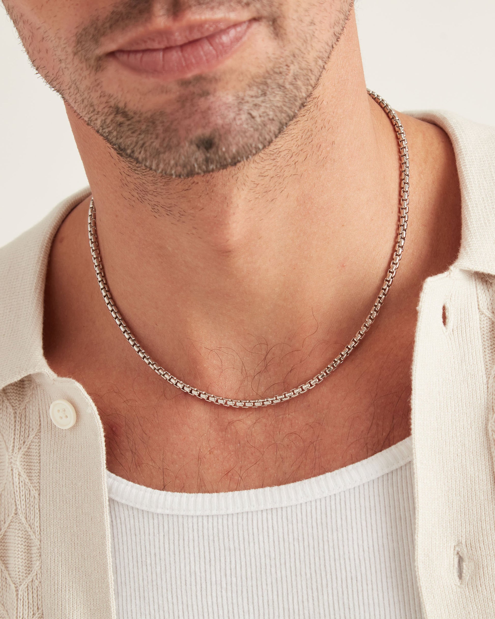 Sterling Silver Nautical Box Chain