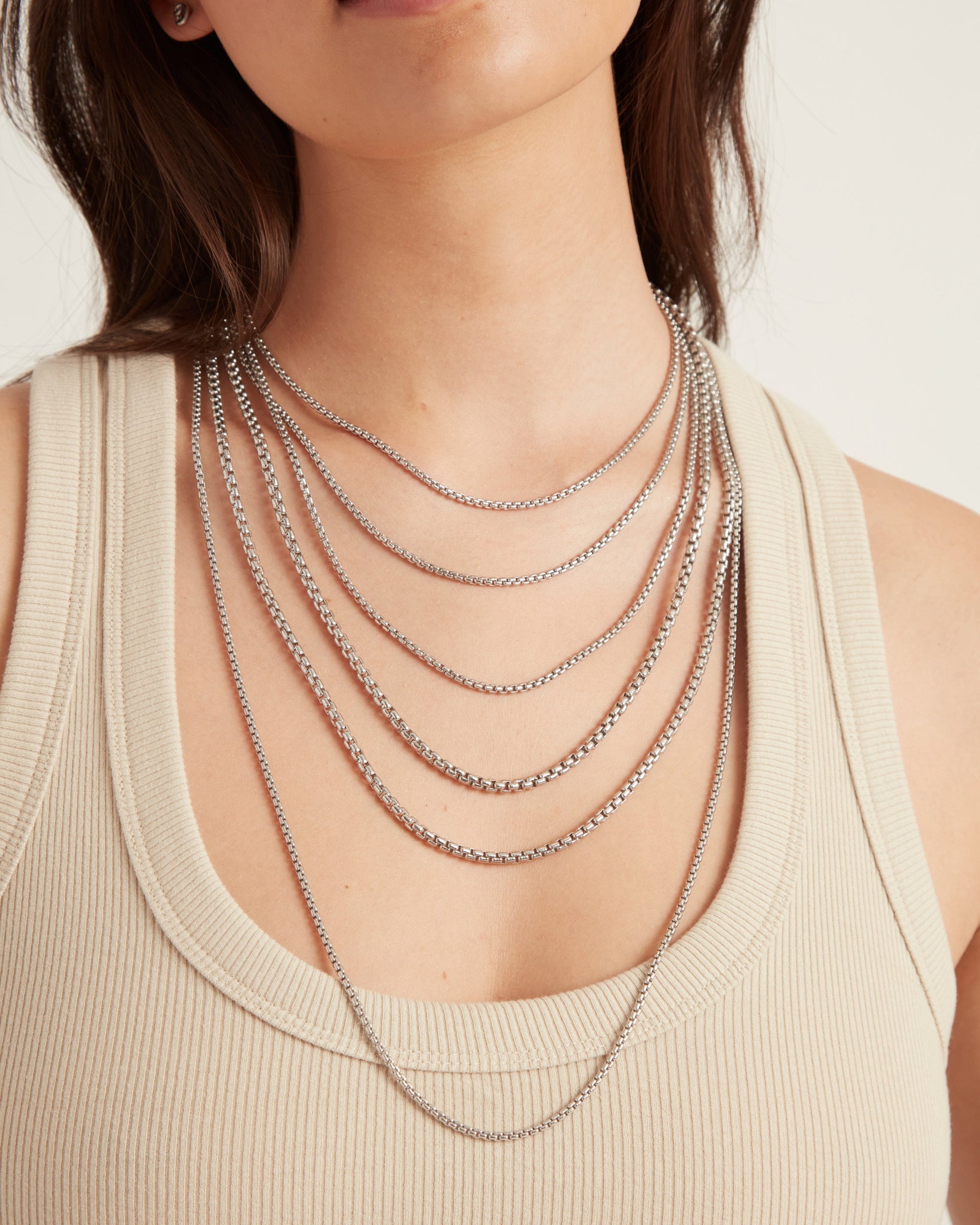 Sterling Silver Nautical Box Chain