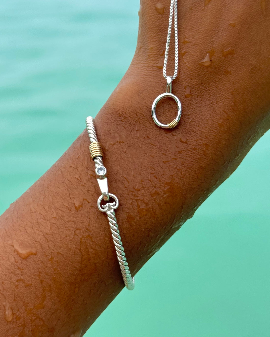 Twisted Hook Bracelet & Lucky Loop Necklace Bundle