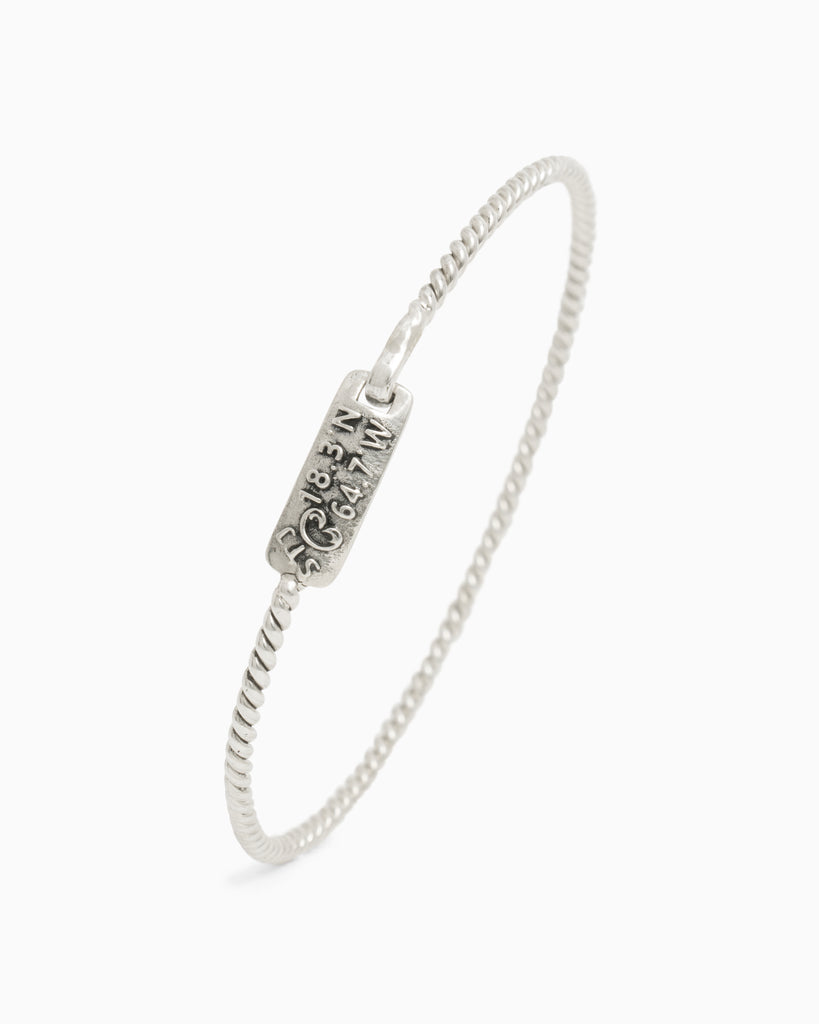 Twisted Coordinates Bangle