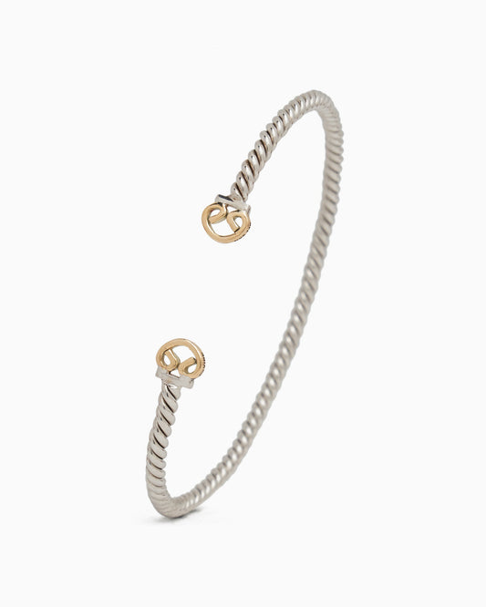 The Hook Bracelet with Stone, 6mm - Larimar - Vibe Jewelry