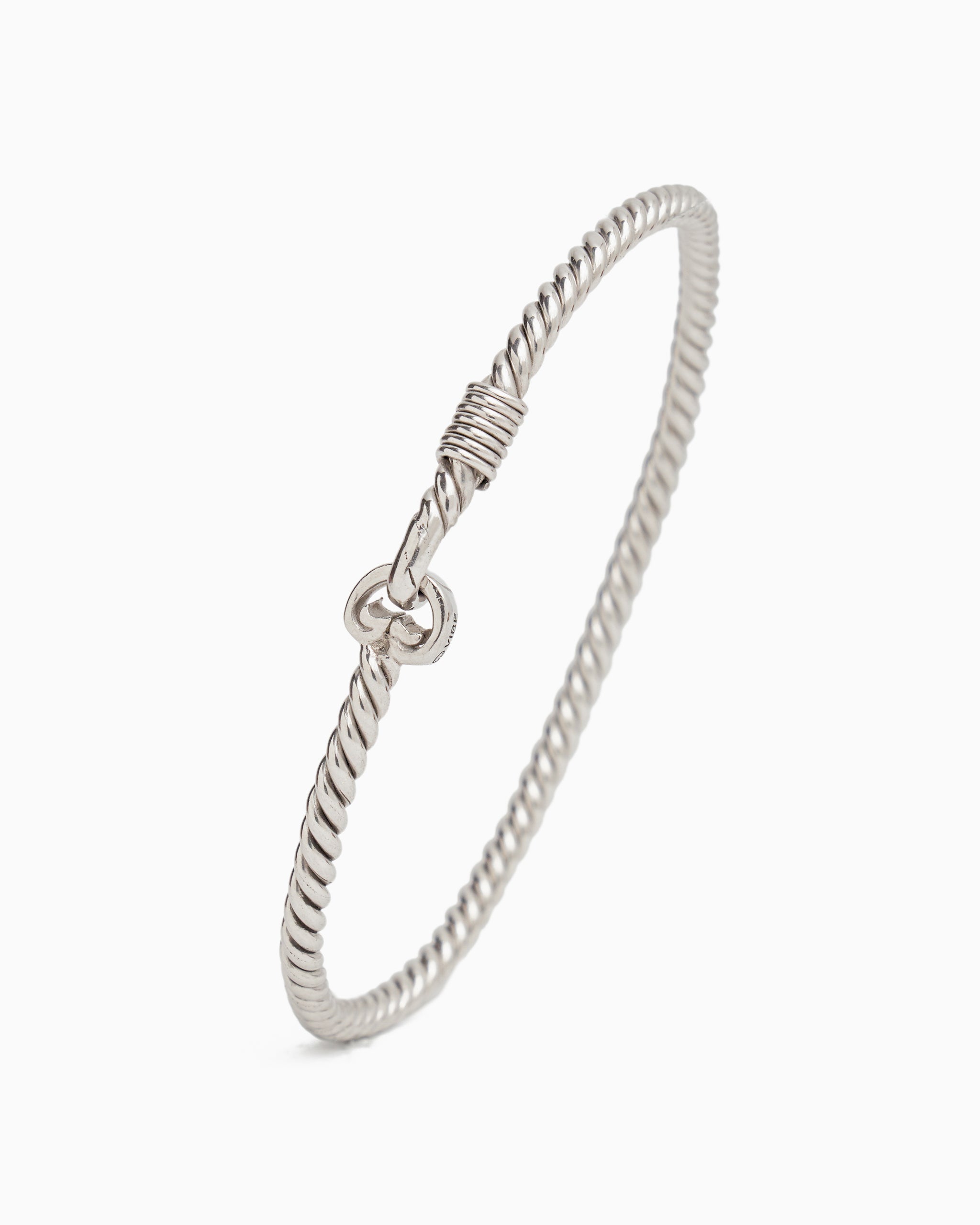 Twisted Hook Bracelet Sterling Silver / XS (6.5)