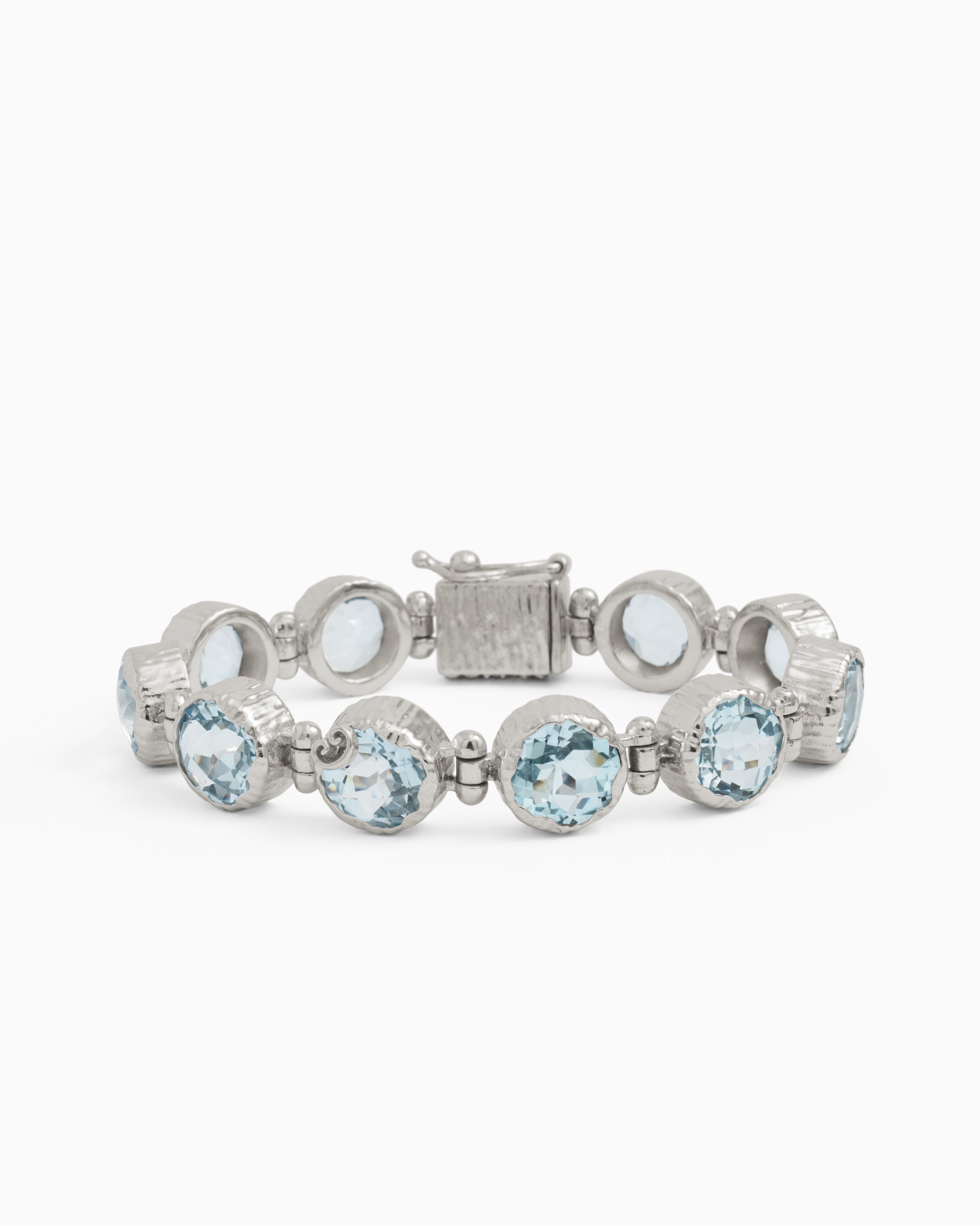 Water Texture Stone Link Bracelet