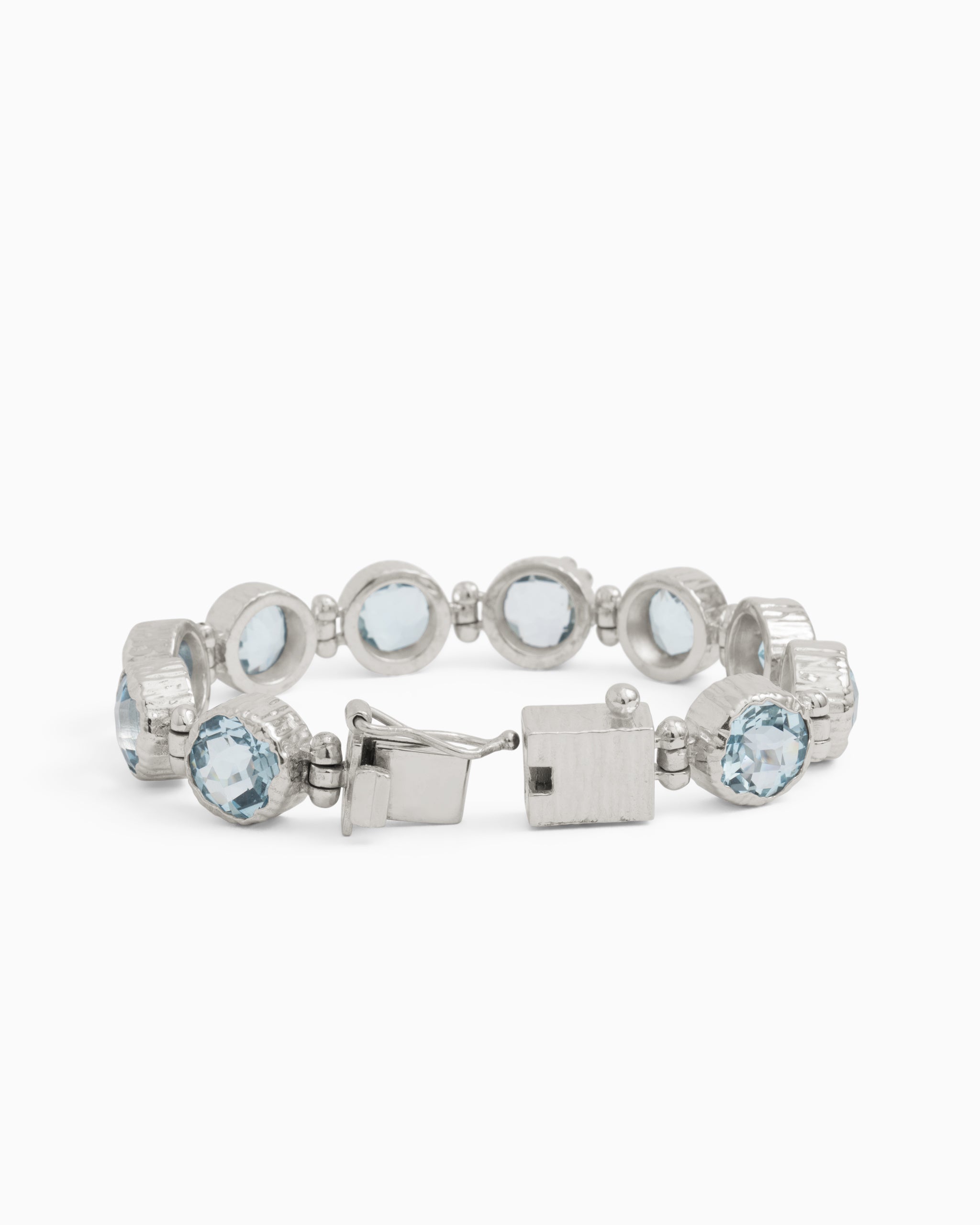 Water Texture Stone Link Bracelet