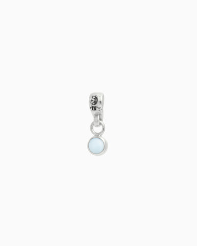 Round Stone Charm - Larimar