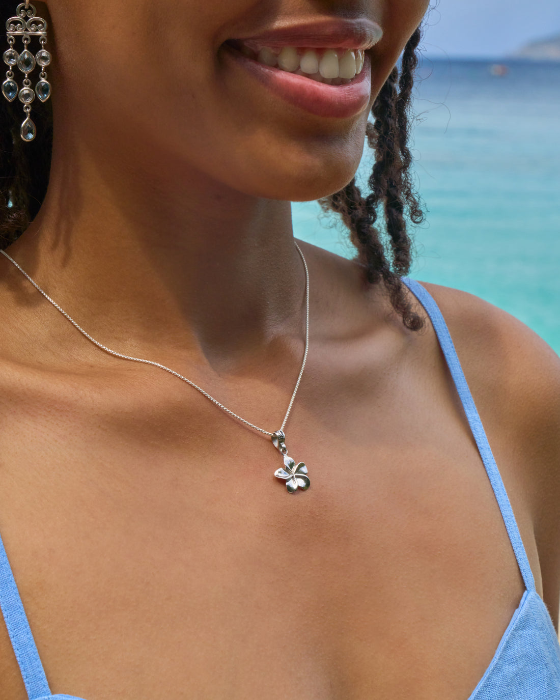 Frangipani Flower Charm
