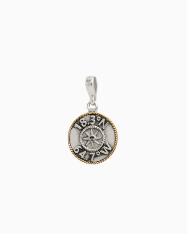 St. John Coordinates Medallion Charm