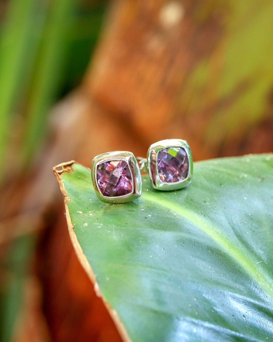 Classy Caribbean Studs - Amethyst