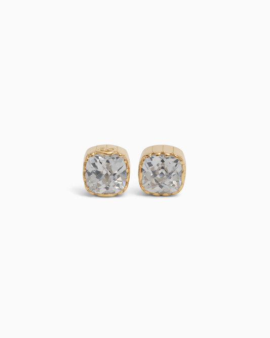 Ocean Stone Studs - White Zircon