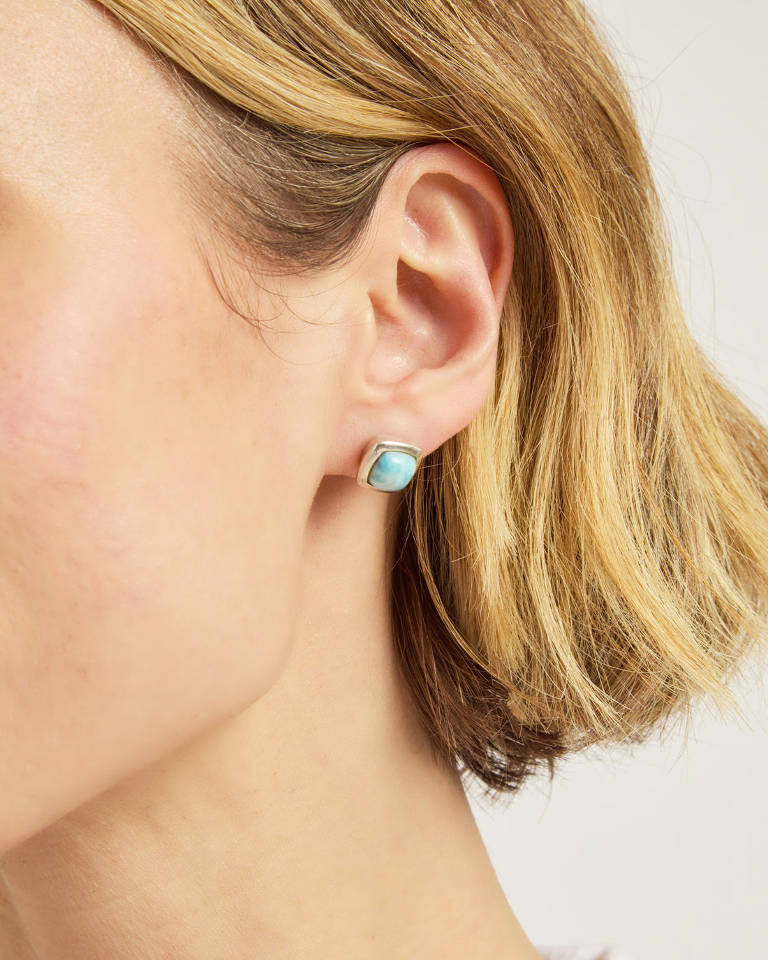 Classy Caribbean Studs - Larimar