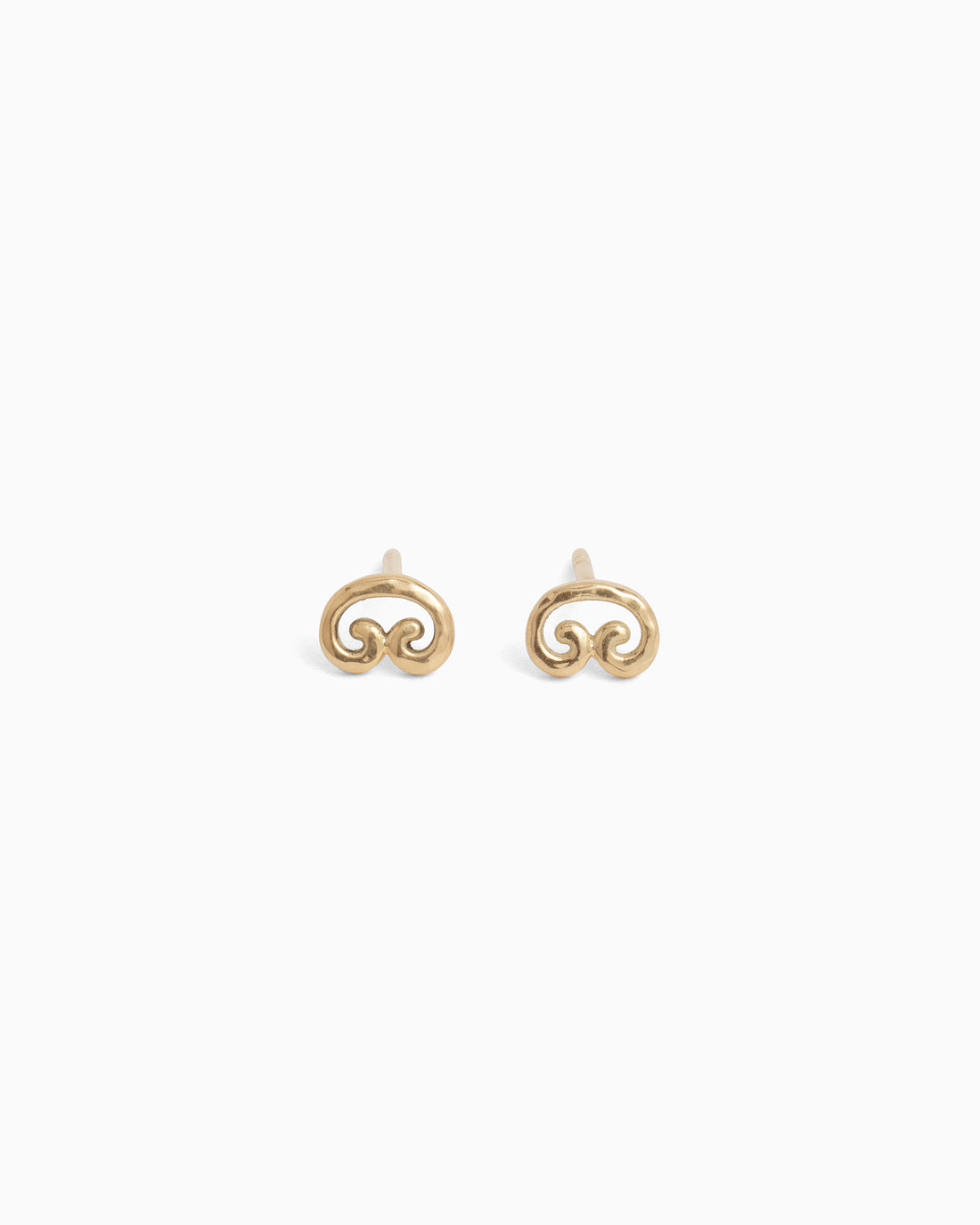 14K Gold Petroglyph Studs
