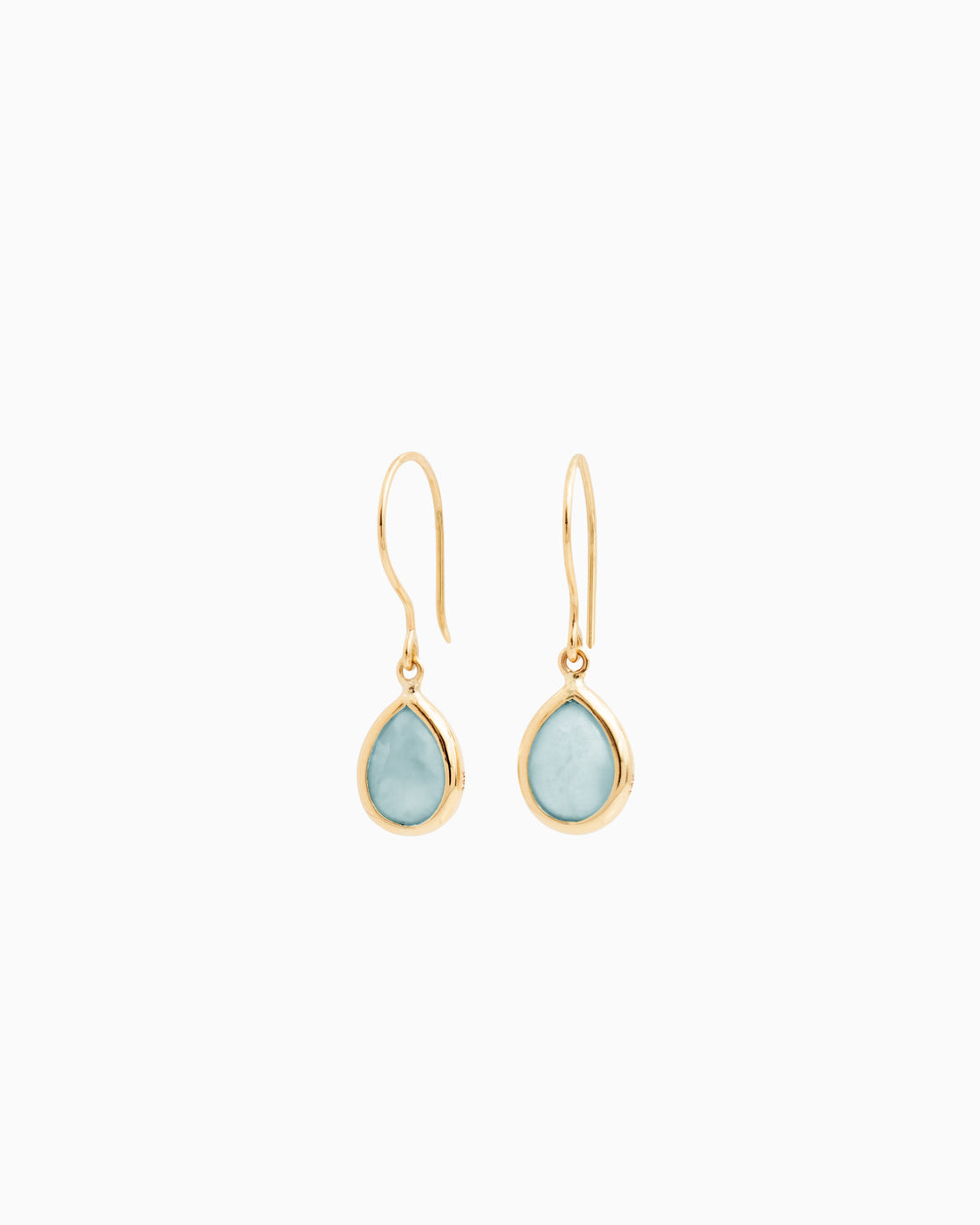 Dewdrop Stone Earrings - Larimar