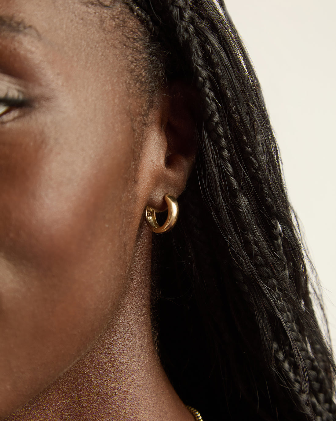 14K Gold Petroglyph Hinge Hoops