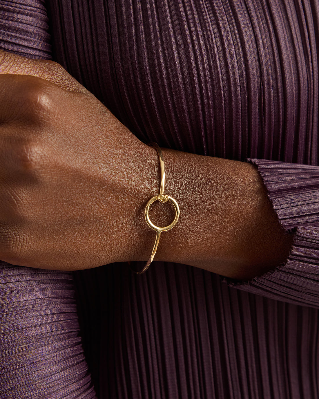 14K Gold One Love Hook Bracelet