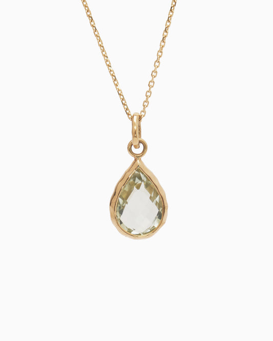 Dewdrop Stone Pendant - Prasiolite