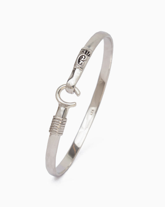 Caribbean Hook Bracelet - Sterling Silver 8mm 6.5 inch