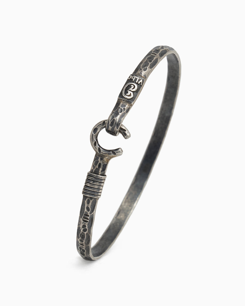Pirate Texture Hook Bracelet, 4mm
