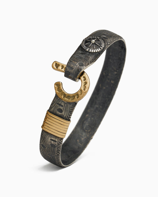 Pirate Texture St. John Hook Bracelet, 8mm - Vibe Jewelry