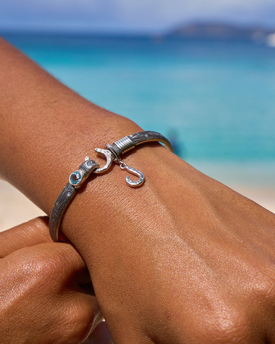 St. John Hook Charm with Crab Claw Bail