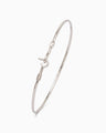 Dainty St. John Hook Bracelet with Open Petroglyph, 1.5mm