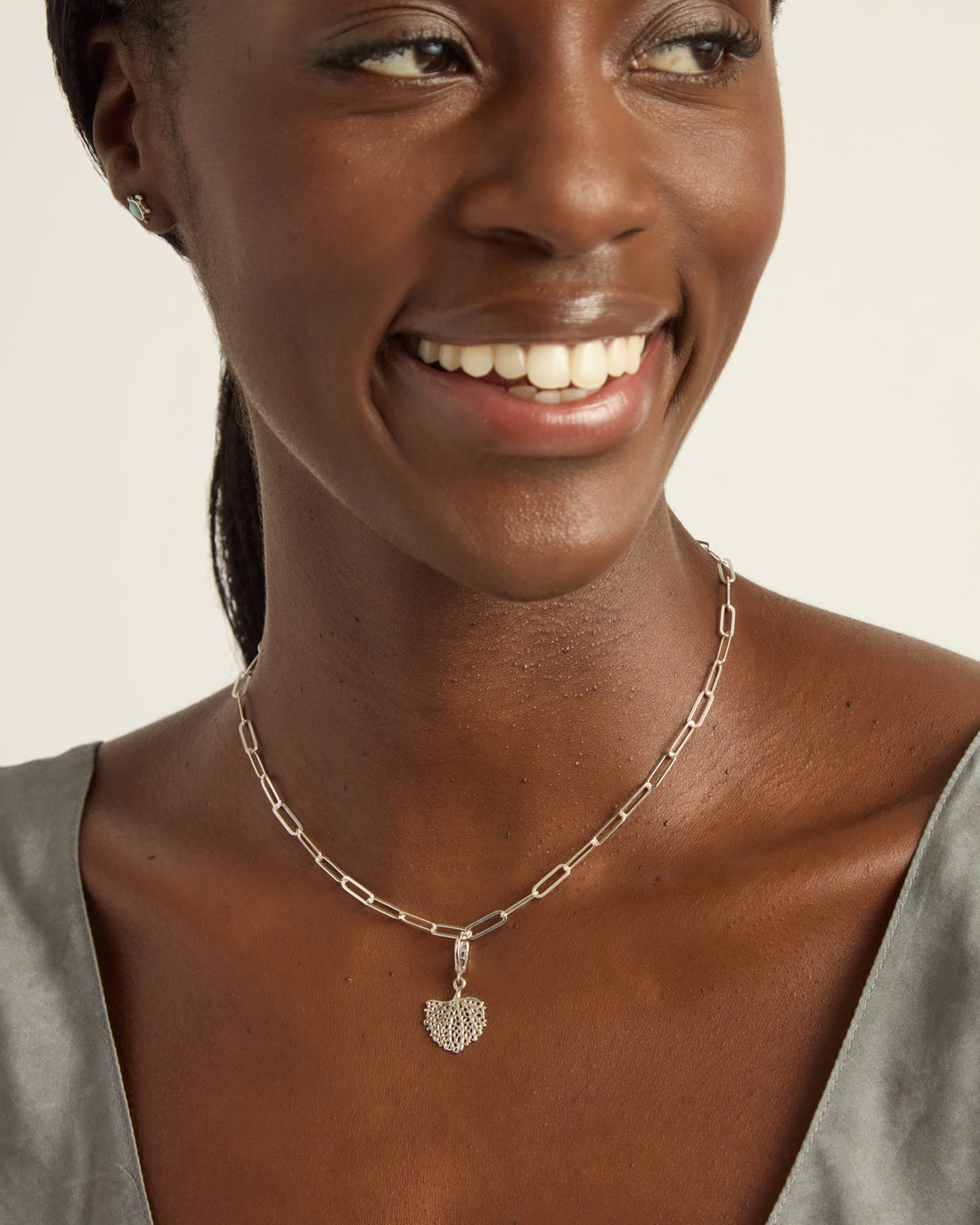 Sea Fan Charm with Crab Claw Bail