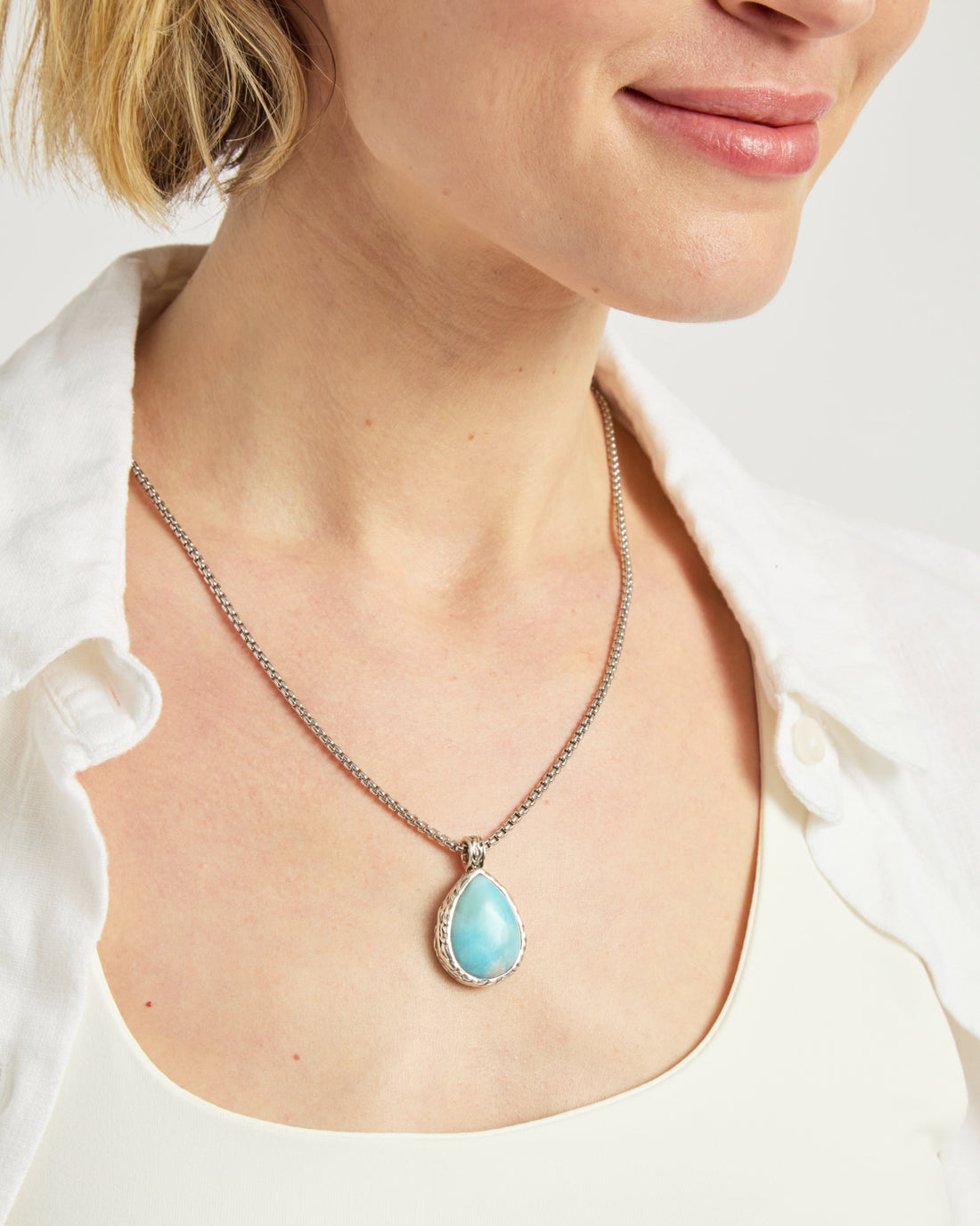 Sea Foam Larimar Pendant