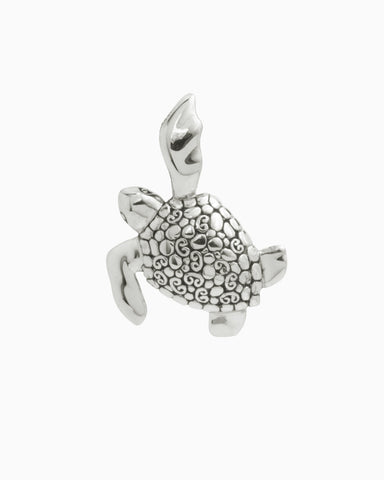 Turtle Pendant with Petroglyph Texture Shell