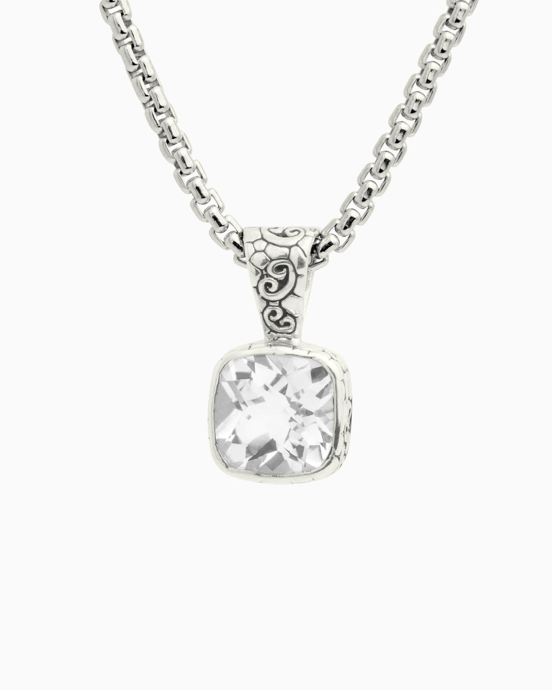 Supreme Stone Pendant - White Topaz