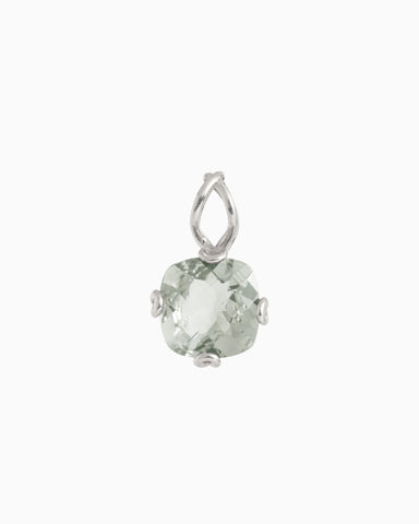 Intertwined Pendant with Stone - Prasiolite