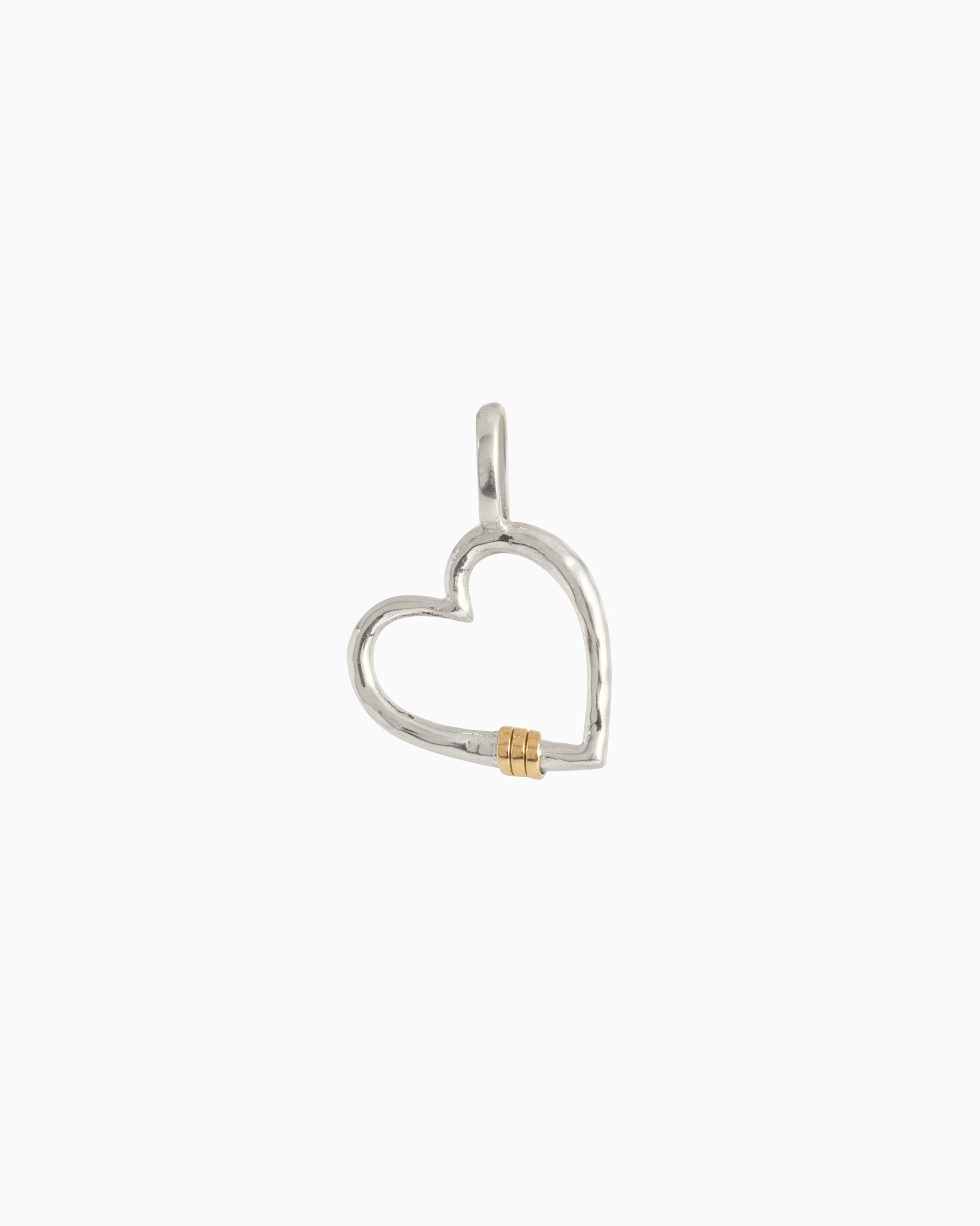 Open Heart Pendant with Wraps