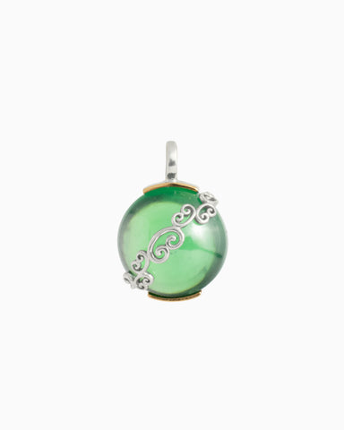 Petroglyph Eclipse Pendant - Green Zircon