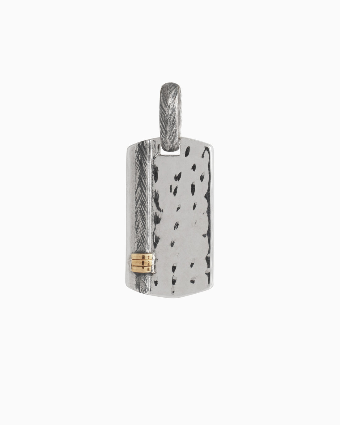 St. John Coordinates Hammered Tag Pendant