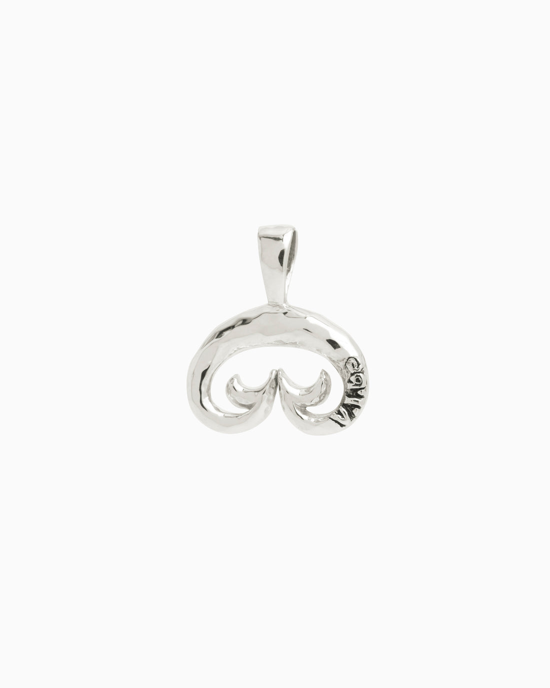 Hammered Petroglyph Pendant