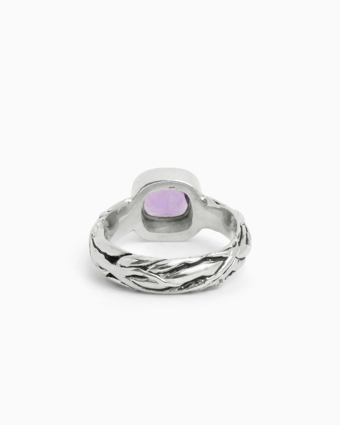 Nautical Rope Ring - Amethyst