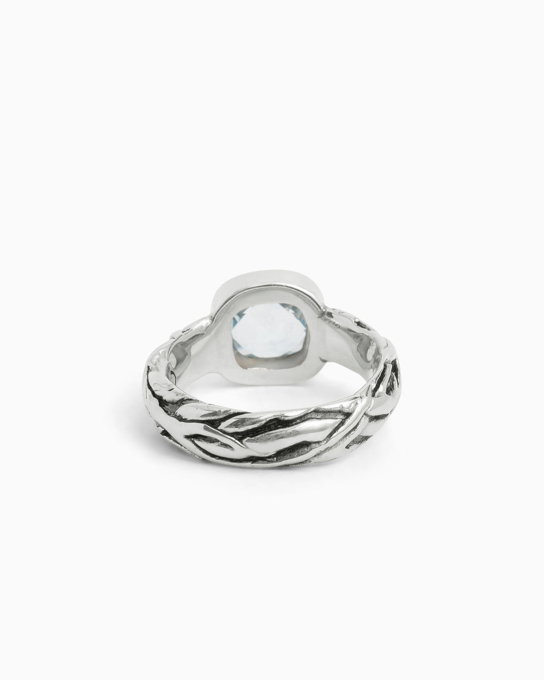 Nautical Rope Ring - Blue Topaz