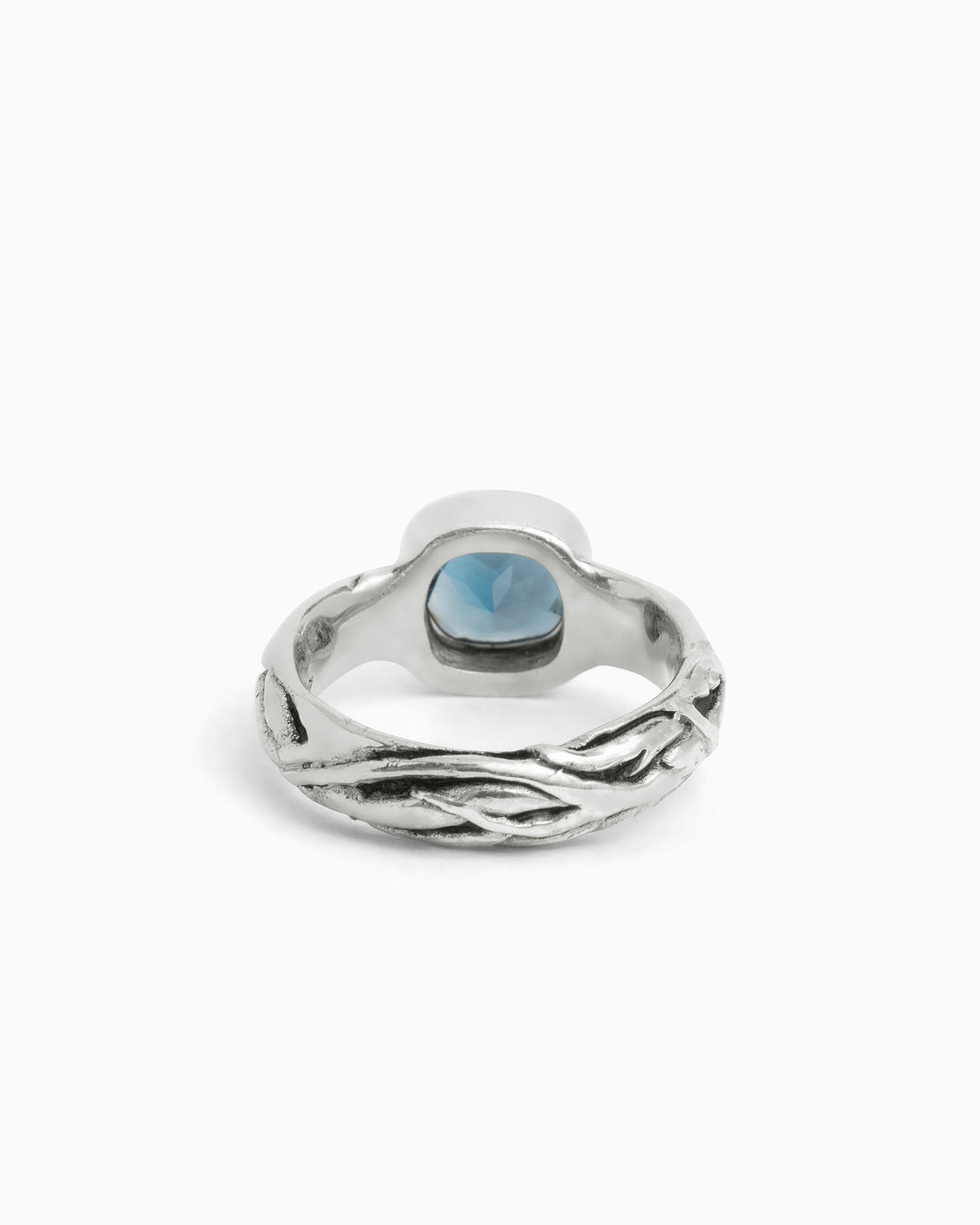 Nautical Rope Ring - London Blue Topaz