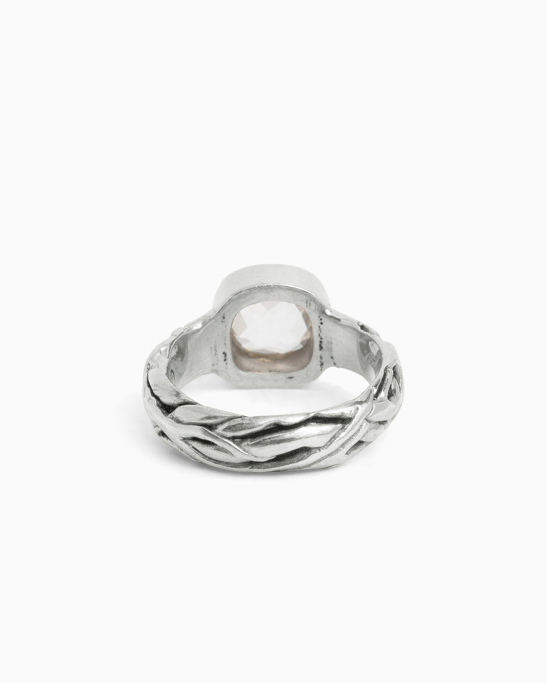 Nautical Rope Ring - White Topaz