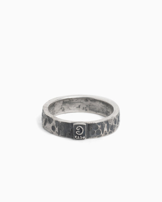 VI Strong Band Ring with Pirate Texture
