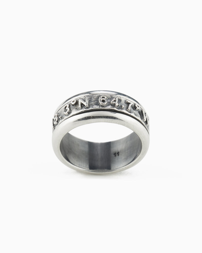 Spinner Ring with St. John Coordinates