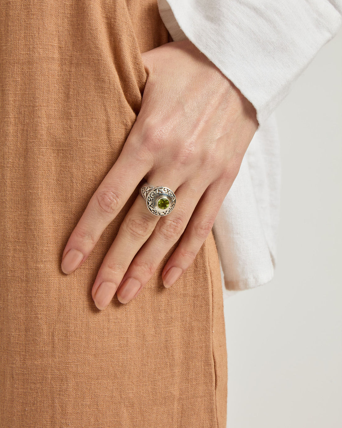 Peridot Island Ring