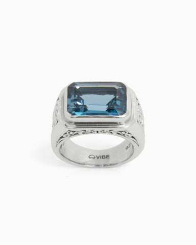 Coral Bay Ring - London Blue Topaz