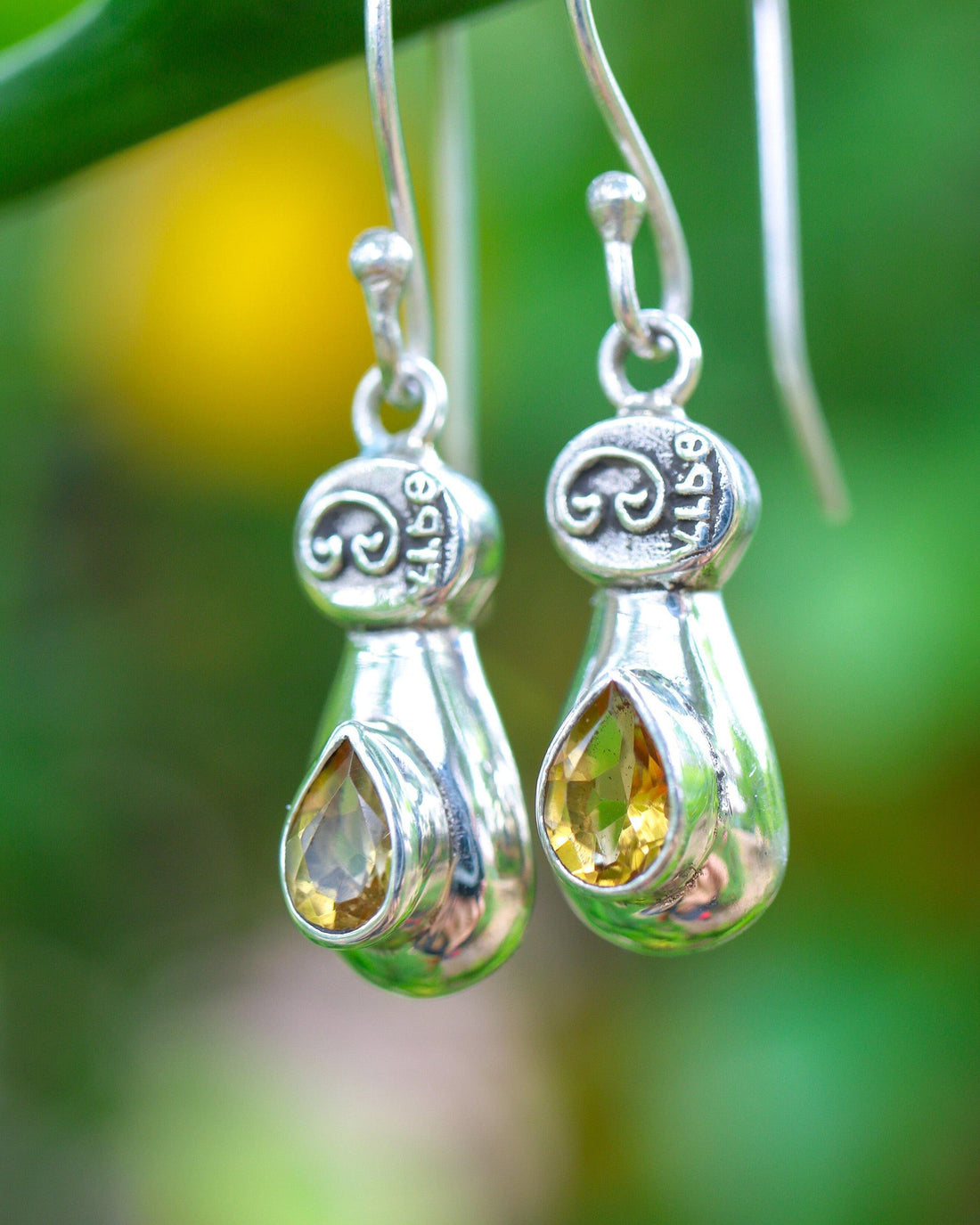 Coccoloba Earrings - Citrine