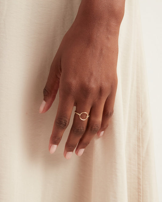 One Love Ring with Twisted Band