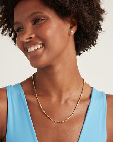 14K Gold Nautical Box Chain